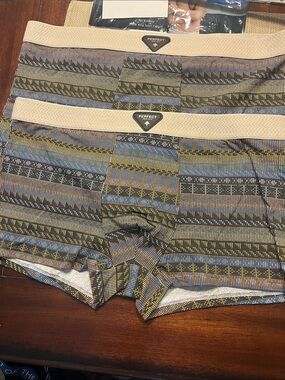 Perfect 2 bundle Men’s Patterned Boxer Briefs in Beige, Blue, Olive